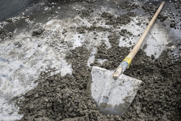 Construction site Shovel gravel