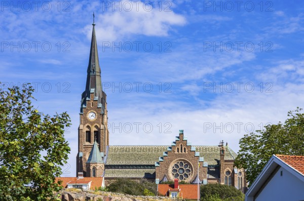 The church of Lysekil (Lysekils Kyrka) on Rosviksberg, Lysekil, Bohuslän, Västra Götalands län, Sweden, Scandinavia