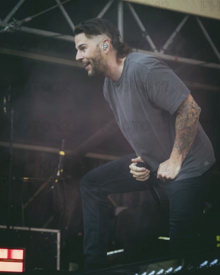 M. Shadows (Matthew Charles Sanders), singer of Avenged Sevenfold live at the Zitadelle Spandau in Berlin on 21/06/2025