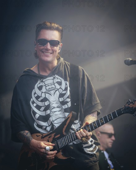 Synyster Gates (Brian Elwin Haner Jr.), guitarist of Avenged Sevenfold live at the Zitadelle Spandau in Berlin on 21/06/2025