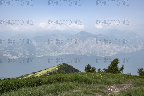 View of Lake Garda from Monte Baldo, Veneto, Italy