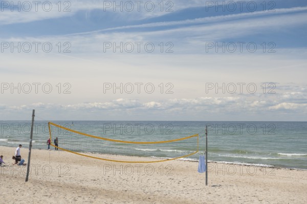 Natural sandy beach, Baltic resort Rerik, Baltic Sea, Rostock district, Mecklenburg-Western Pomerania, Germany