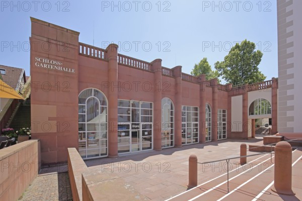 Modern building Schlossgartenhalle built in 1988, Ettlingen, Black Forest, Northern Black Forest, Baden-Württemberg, Germany