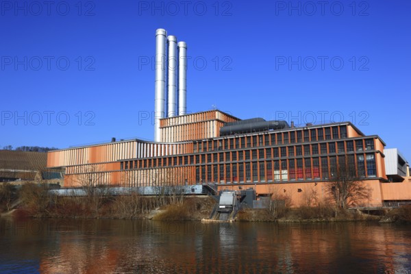Combined heat and power plant Würzburg is a combined heat and power plant operated by Würzburger Versorgungs- und Verkehrs-GmbH on the banks of the River Main. Originally built in the early 1950s, the coal-fired power plant was converted into a natural gas-fired combined cycle power plant in 2003, Würzburg, Lower Franconia, Bavaria, Germany