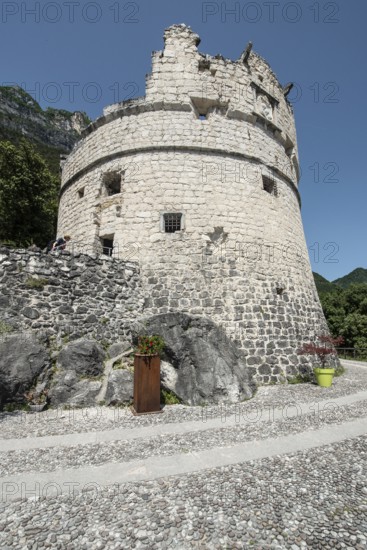 Bastione viewpoint, old Venetian fortress, Riva del Garda, Italy