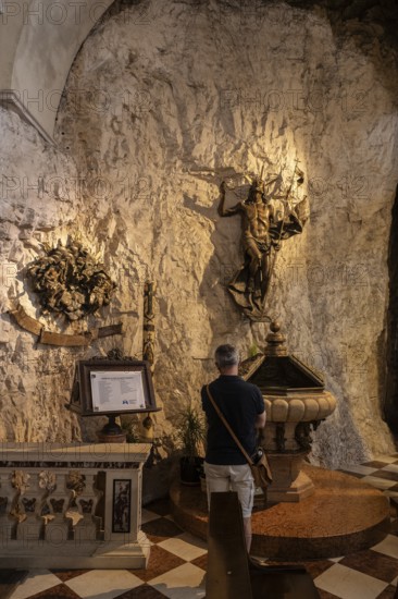 Pilgrimage church Madonna della Corona, Ferrara di Monte Baldo, Italy