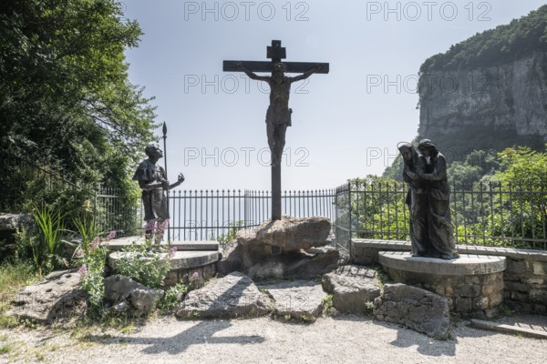 Pilgrimage church Madonna della Corona, Stations of the Cross, Ferrara di Monte Baldo, Italy