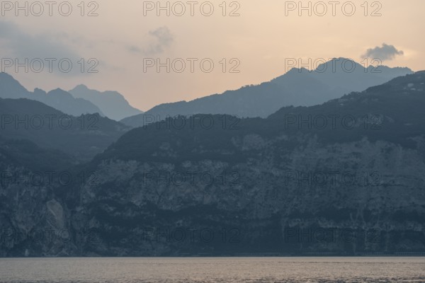 Sunset on Lake Garda, Malcesine, Italy