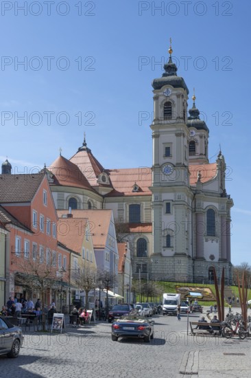 Basilica of St Alexander and Theodor, Ottobeuren Monastery, Ottobeuren, Unterallgäu, Bavaria, Germany