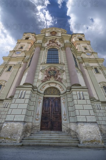 East towers of the Basilica of St Alexander and St Theodore, Ottobeuren, Unterallgäu, Bavaria, Germany