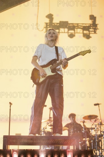 Emily Armstrong, lead singer of Linkin Park live on From Zero World Tour 2025 at the Olympiastadion Berlin on 18 June 2025