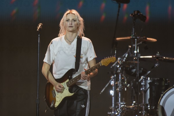 Emily Armstrong, lead singer of Linkin Park live on From Zero World Tour 2025 at the Olympiastadion Berlin on 18 June 2025