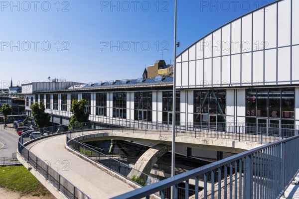 Carriage shed at the Oberbarmen terminus of the suspension railway in Wuppertal, Germany