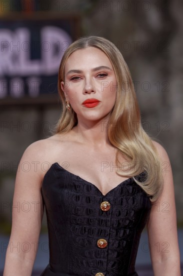 Scarlett Johansson at the German premiere of the adventure film Jurassic World, the rebirth at Berlin's Zoo Palast on 18 June 2025