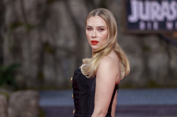 Scarlett Johansson at the German premiere of the adventure film Jurassic World, the rebirth at Berlin's Zoo Palast on 18 June 2025