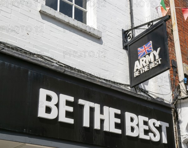 Army Be The Best, army recruitment office, Salisbury, Wiltshire, England, UK