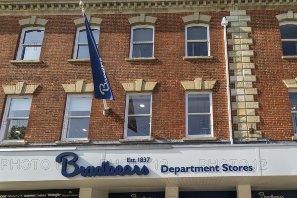 Bradbeers department store shop in city centre of Salisbury, Wiltshire, England, UK