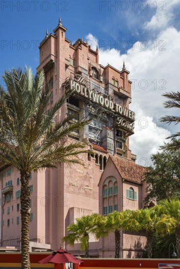 The Twilight Zone Tower of Terror Hollywood Tower Hotel in Disney's Hollywood Studios theme park, Orlando, Florida