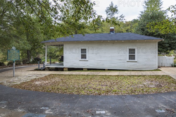 Home where Elvis Presley was born at the Elvis Presley Birthplace and Museum in Tupelo, Mississippi