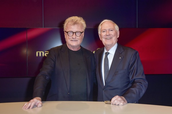Hans-Ulrich Joerges (columnist and journalist), Roland Berger (management and political consultant), on the ARD talk show maischberger in the Berlin Adlershof studio. Berlin, 17.06.2025