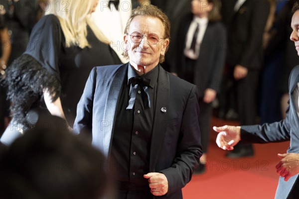 Cannes, France - 16.5.2024: Bono on the red carpet during the 78th Cannes International Film Festival. The 78th Cannes International Film Festival will take place from 13 to 24 May 2025