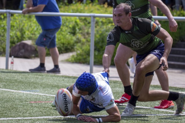 Rugby 1st Bundesliga South/West, season 2024/25, final phase quarter-final: TSV Handschuhsheim against RC Leipzig***Picture: Attempt Handschuhsheim