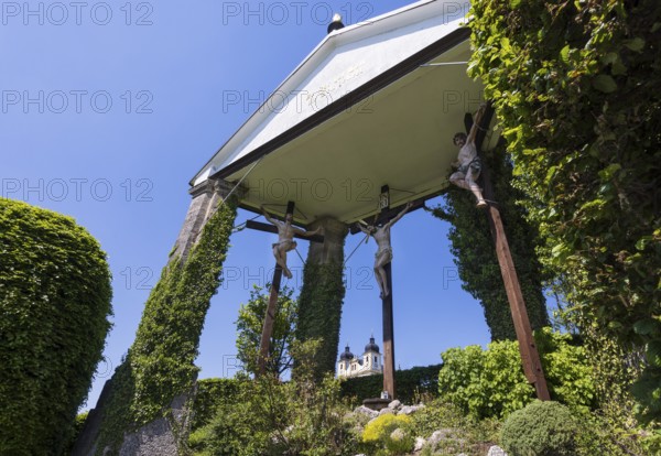 Way of the Cross to the Maria Plain pilgrimage church, baroque church, Bergheim near Salzburg, Flachgau, Salzburger Land, Austria