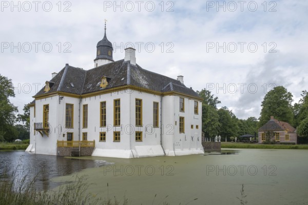 Fraeylemaborg Castle is located on a country estate in Slochteren, province of Groningen, Netherlands
