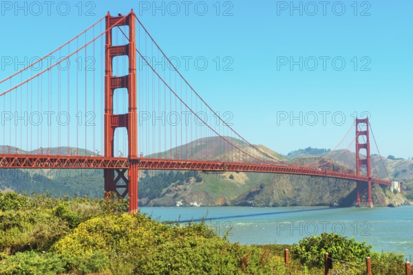 View of Golden Gate Bridge, San Francisco, California, USA