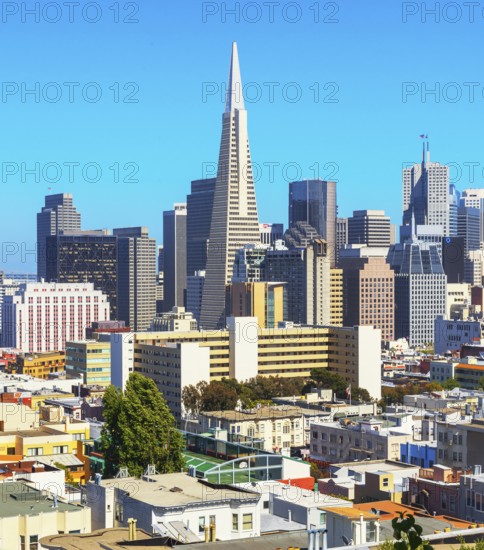 Financial district skyline, San Francisco, California, USA