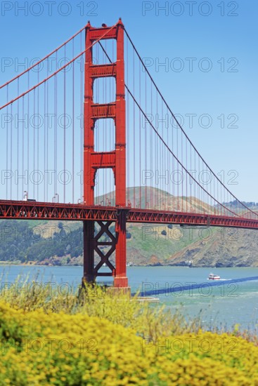View of Golden Gate Bridge, San Francisco, California, USA