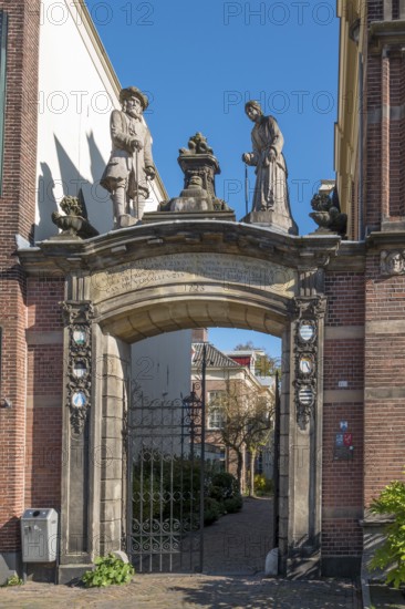 Entrance Oude Bornhof, Zutphen, Gelderland, Netherlands