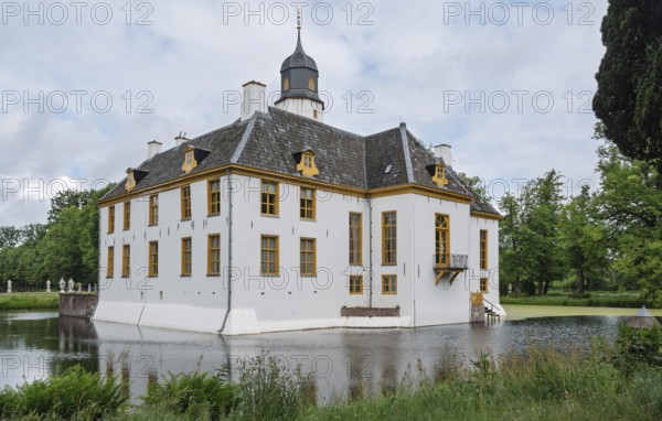 Fraeylemaborg Castle is located on a country estate in Slochteren, province of Groningen, Netherlands