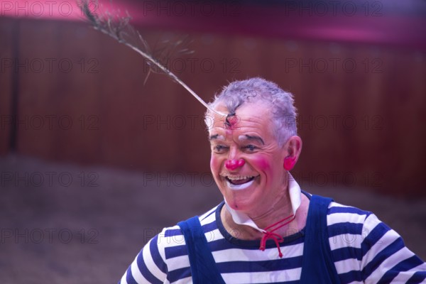 Performance by Circus Barelli in Mannheim***Picture: Pieric, the clown from France