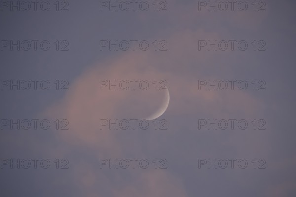 Evening sky and moon, Germany