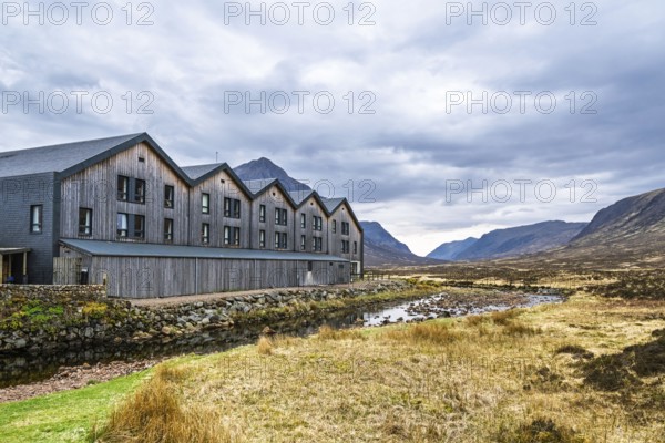 Mountains and Moors over Glen Etive Valley, Glencoe, Highlands, Scotland and Buachaille Etive Mòr, The Buachaille, Glen Etive, Highlands, Scotland, UK