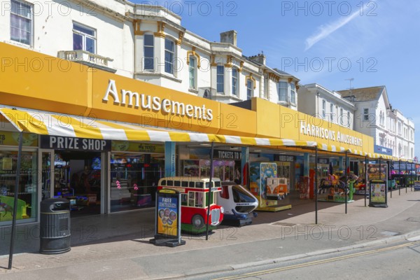 Harrisons Amusements amusement arcade, Dawlish, south Devon, England, UK