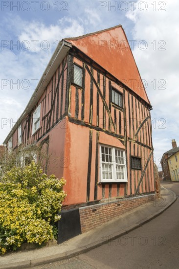 Historic half timbered house Corwinders C15 timber-framed, Lavenham, Suffolk, England, UK