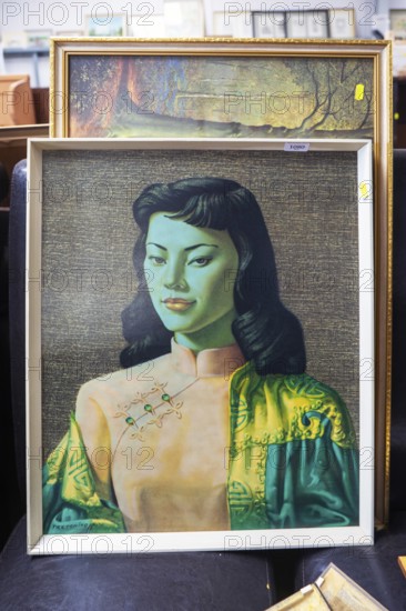 Miss Wong by Tretchikoff, Boots picture at auction, England, UK c 1960s