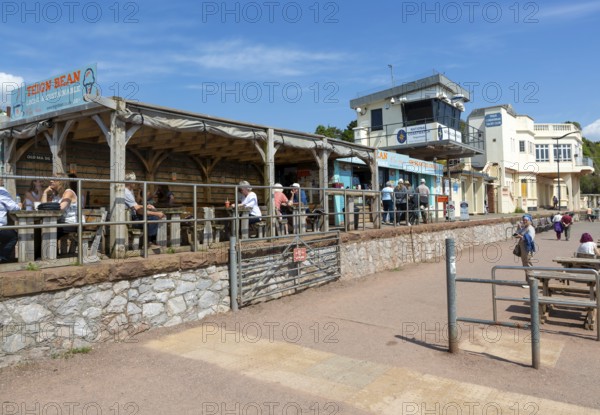 Teign Bean cafe, National Coastwatch, Teign Corinthian Yacht Club, Eastcliff, Teignmouth, south Devon, England, UK