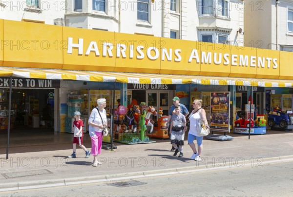 Harrisons Amusements amusement arcade, Dawlish, south Devon, England, UK