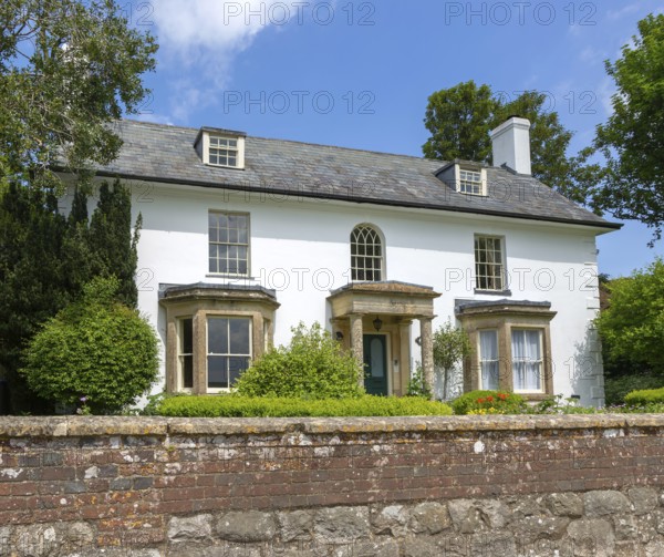 The Lodge, historic large detached house in village of Avebury, Wiltshire, England, UK