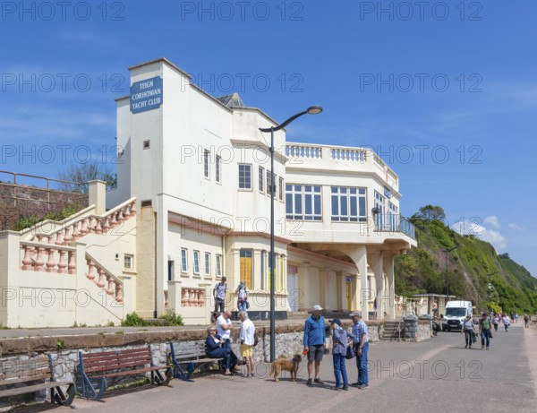 Teign Corinthian Yacht Club building, Eastcliff, Teignmouth, south Devon, England, UK