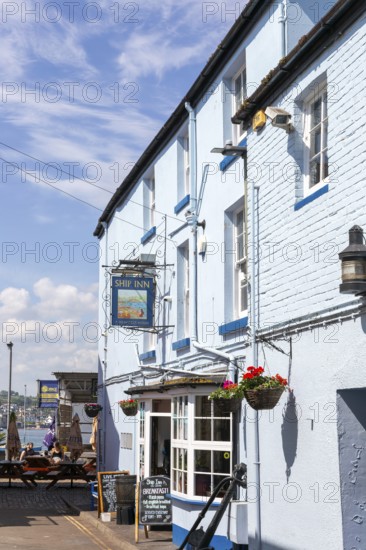 Historic building of the Ship Inn, Teignmouth, south Devon, England, UK