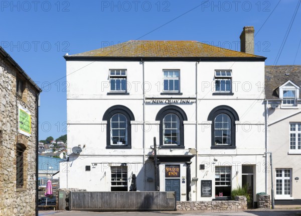 Historic building of the New Quay Inn, Teignmouth, south Devon, England, UK