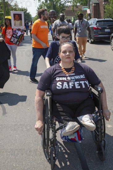 Detroit, Michigan - Silence the Violence, a march against gun violence organized by the Church of the Messiah