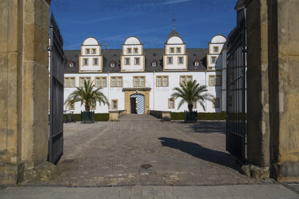 Neuhaus Palace, prince-bishop's residence, Weser Renaissance, Paderborn, Westphalia, North Rhine-Westphalia, Germany