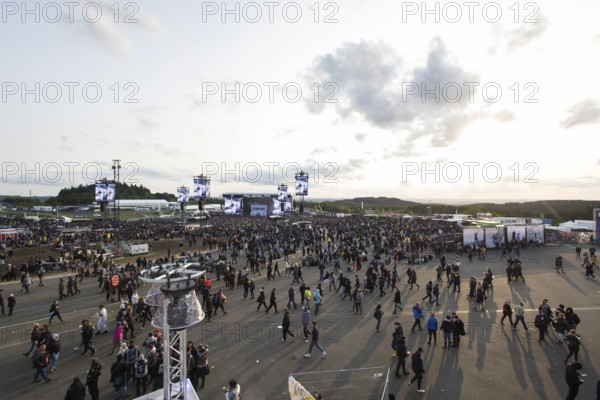 Festival area with Mandora Stage at the Rock am Ring Festival on Sunday, Nürburgring race track race track, 08.06.2025