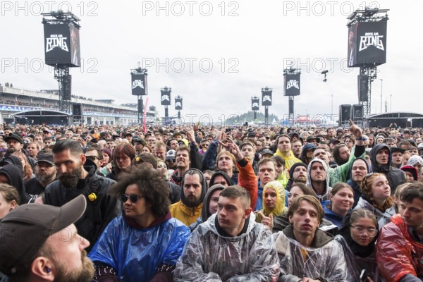 Festival visitors at the Rock am Ring Festival on Friday, Nürburgring race track race track, 07.06.2025