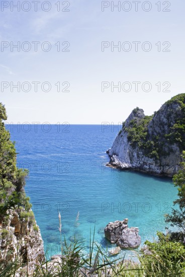 Fakistra Beach on the Aegean Sea, Pelion Peninsula, Thessaly, Greece